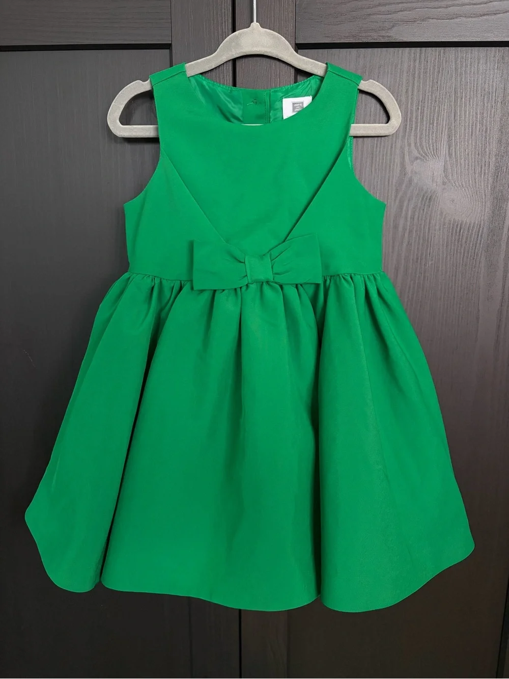 JANIE AND JACK Emerald Green Bow-Front Special Occasion Dress